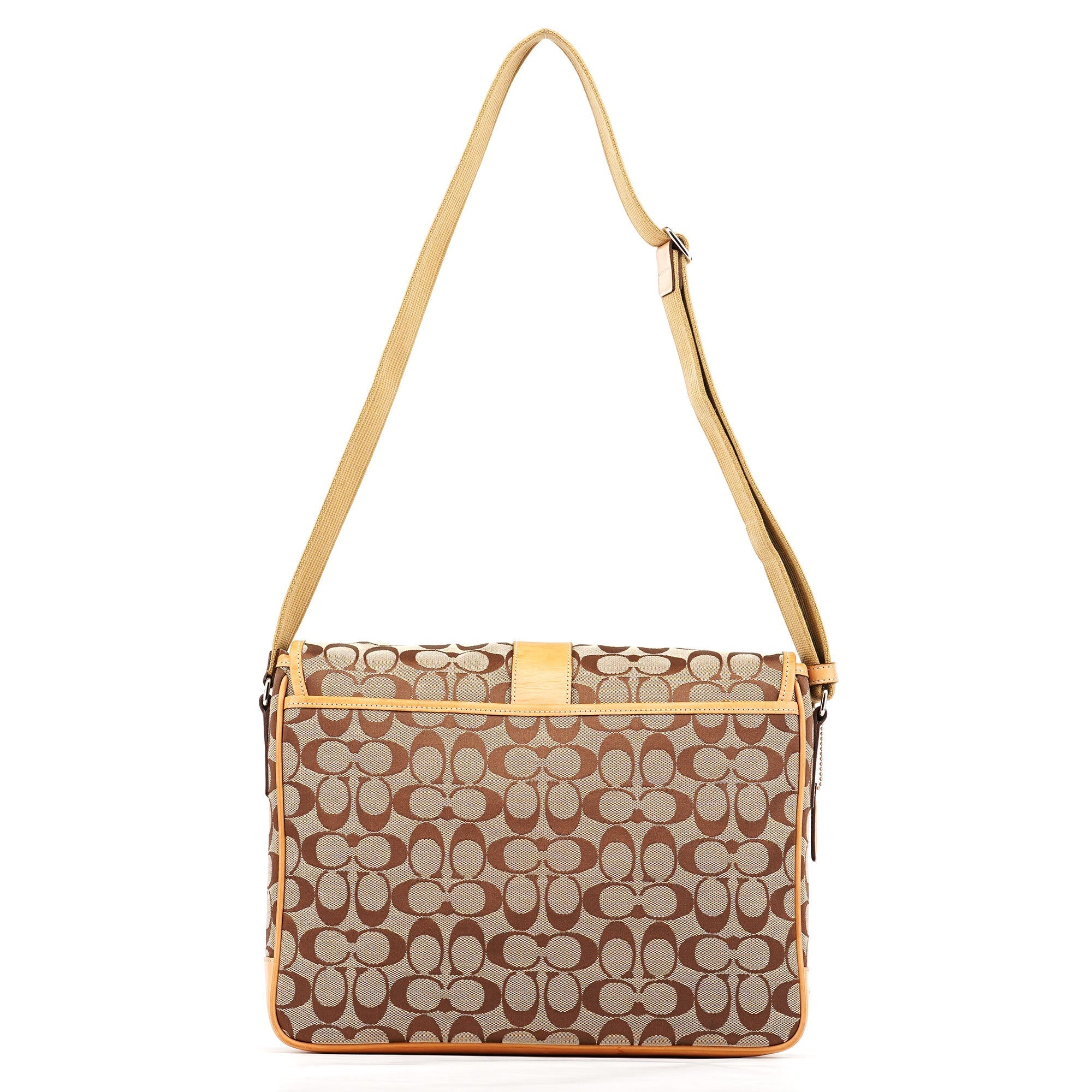 5229 Beige Tan Signature Crossbody Bag