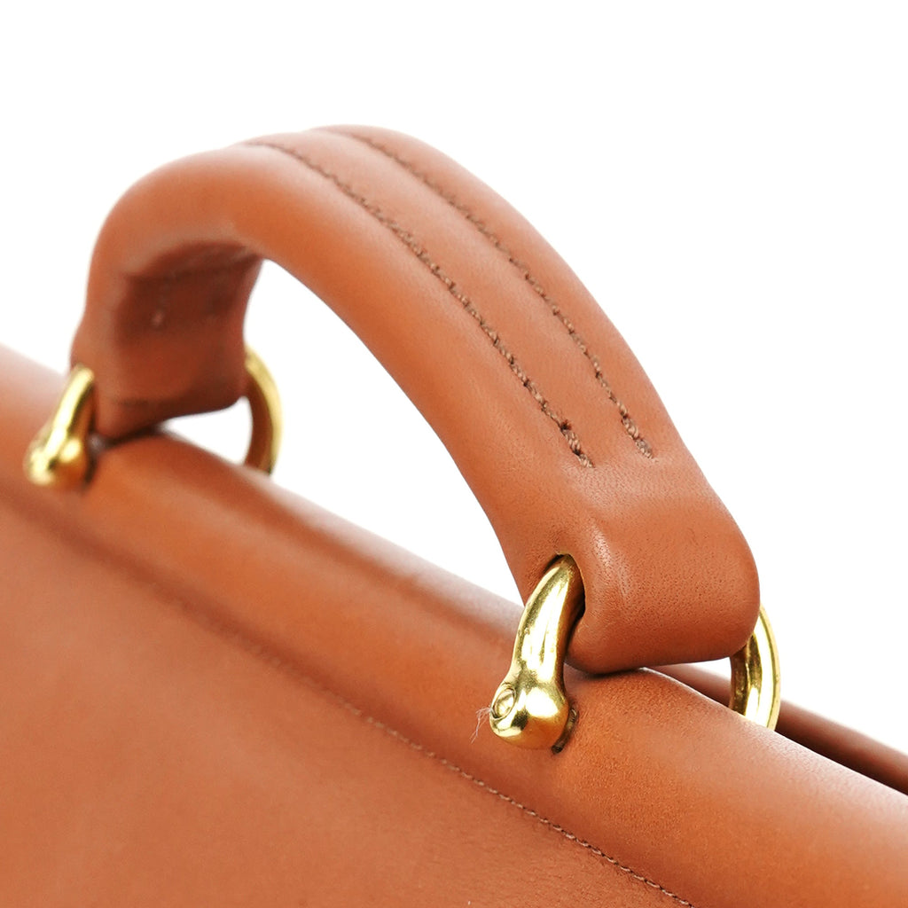 5266 Brown Leather Metropolitan 2-Way Briefcase Bag