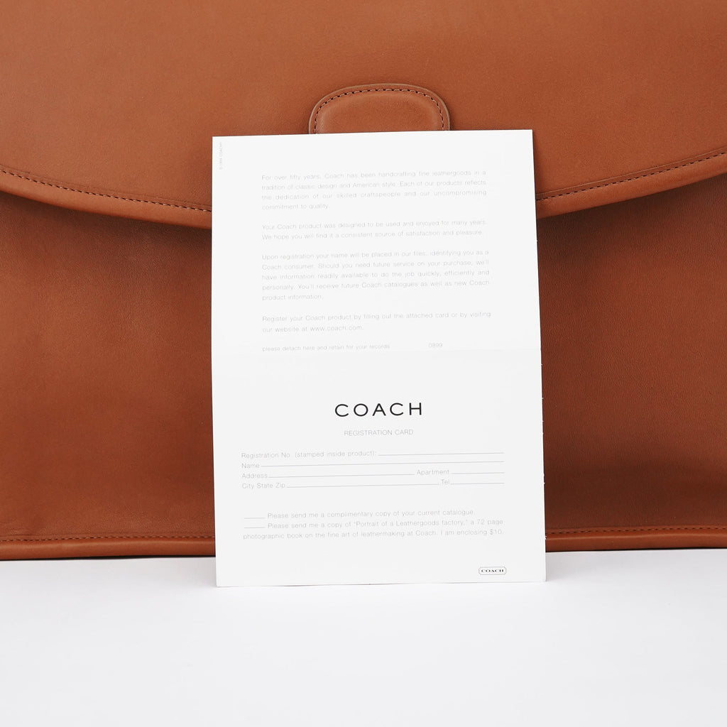 5266 Brown Leather Metropolitan 2-Way Briefcase Bag