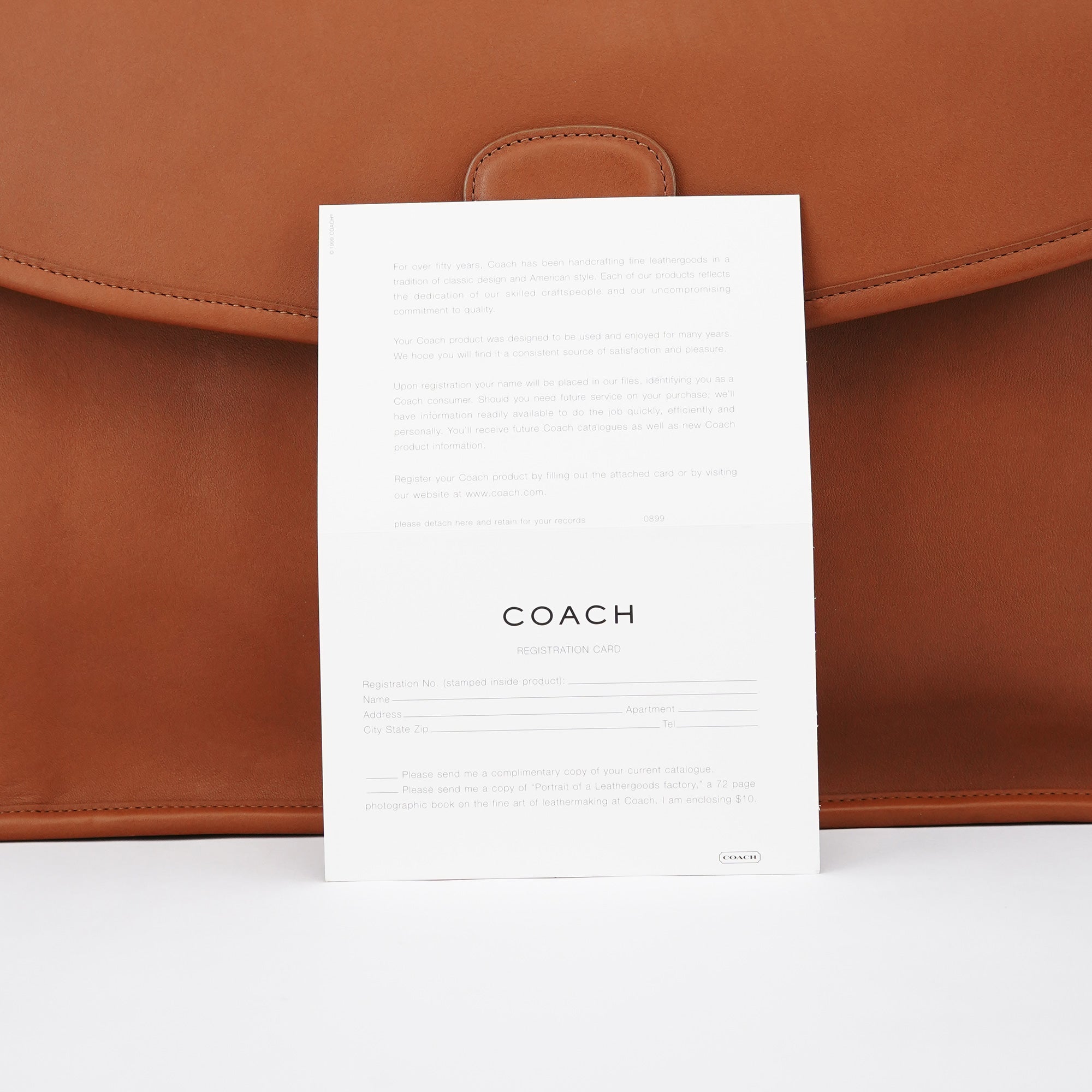 5266 Brown Leather Metropolitan 2-Way Briefcase Bag