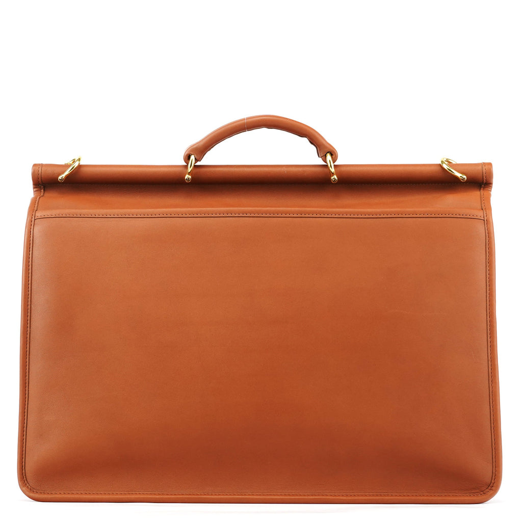 5266 Brown Leather Metropolitan 2-Way Briefcase Bag