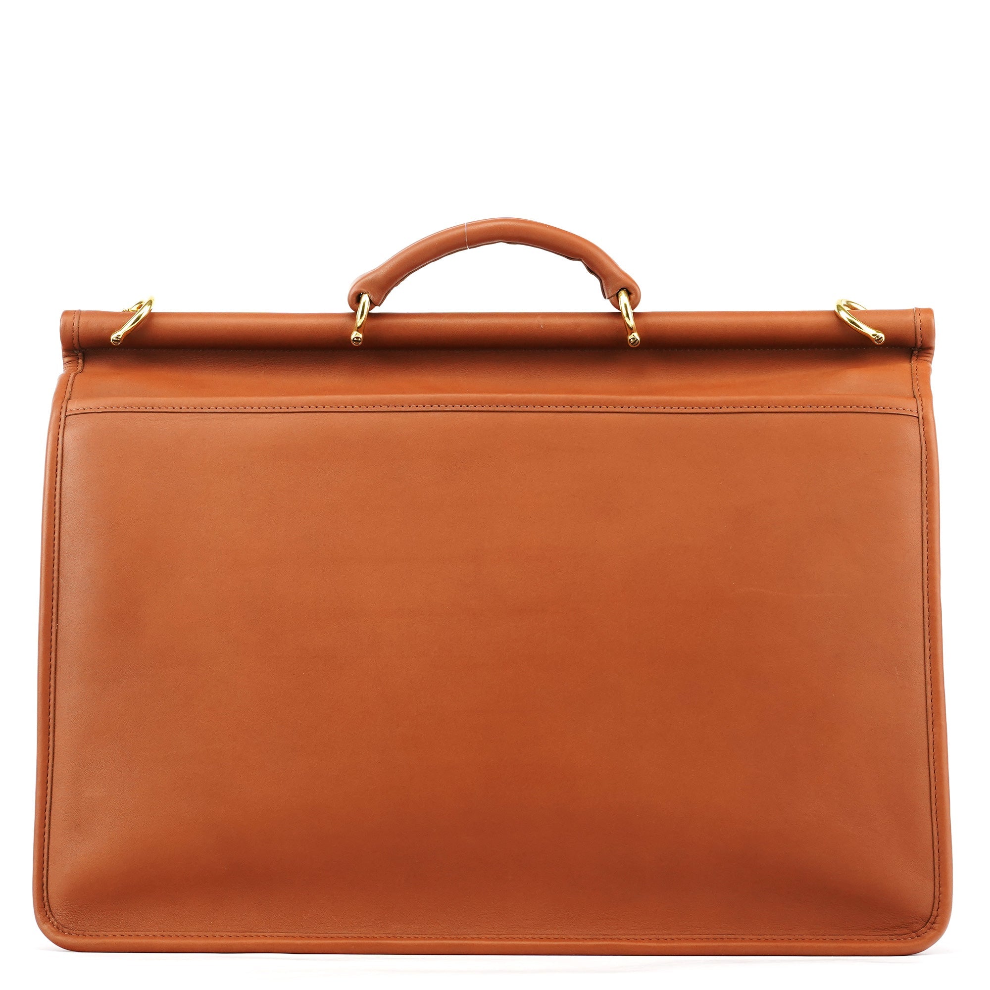 5266 Brown Leather Metropolitan 2-Way Briefcase Bag