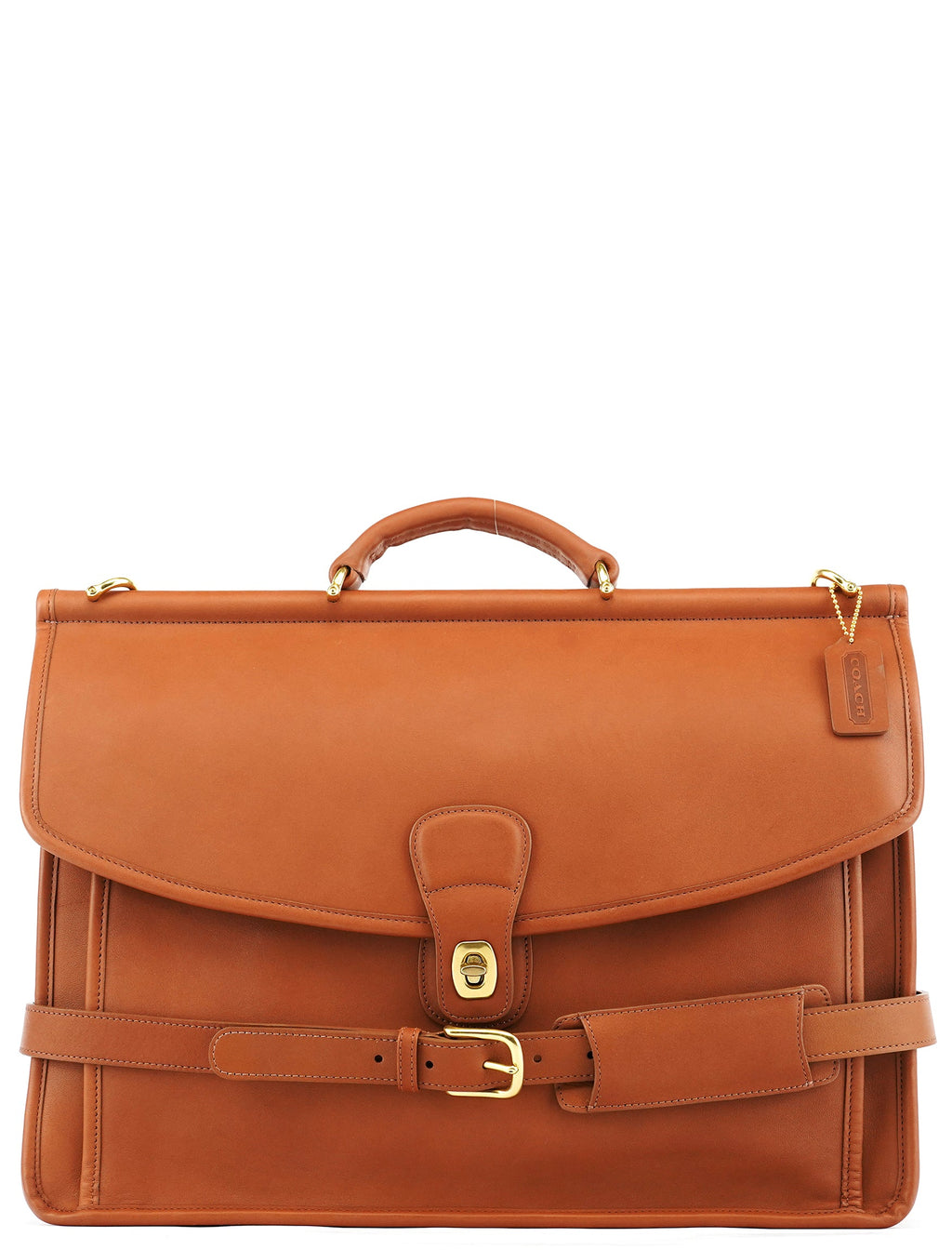 5266 Brown Leather Metropolitan 2-Way Briefcase Bag