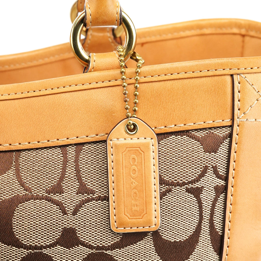 5624 Beige Tan Signature Soho Tote Bag