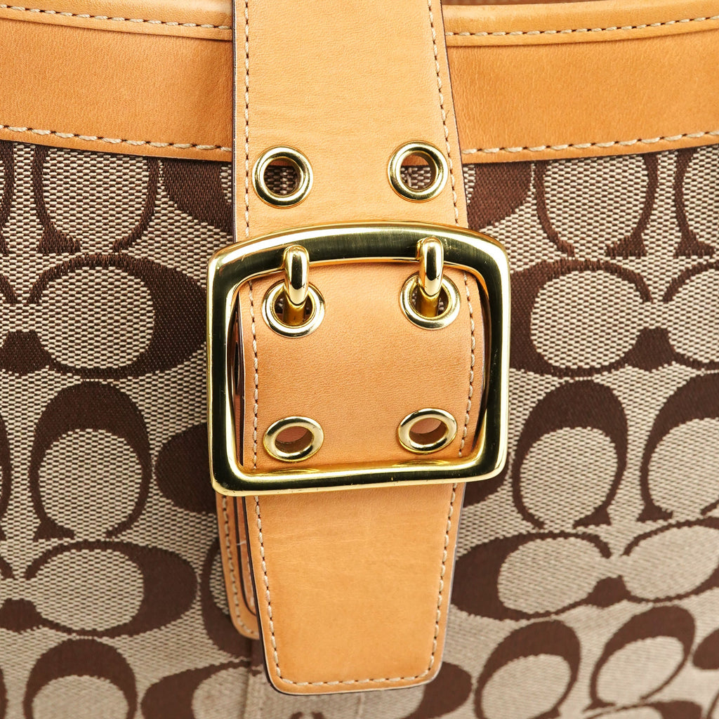 5624 Beige Tan Signature Soho Tote Bag