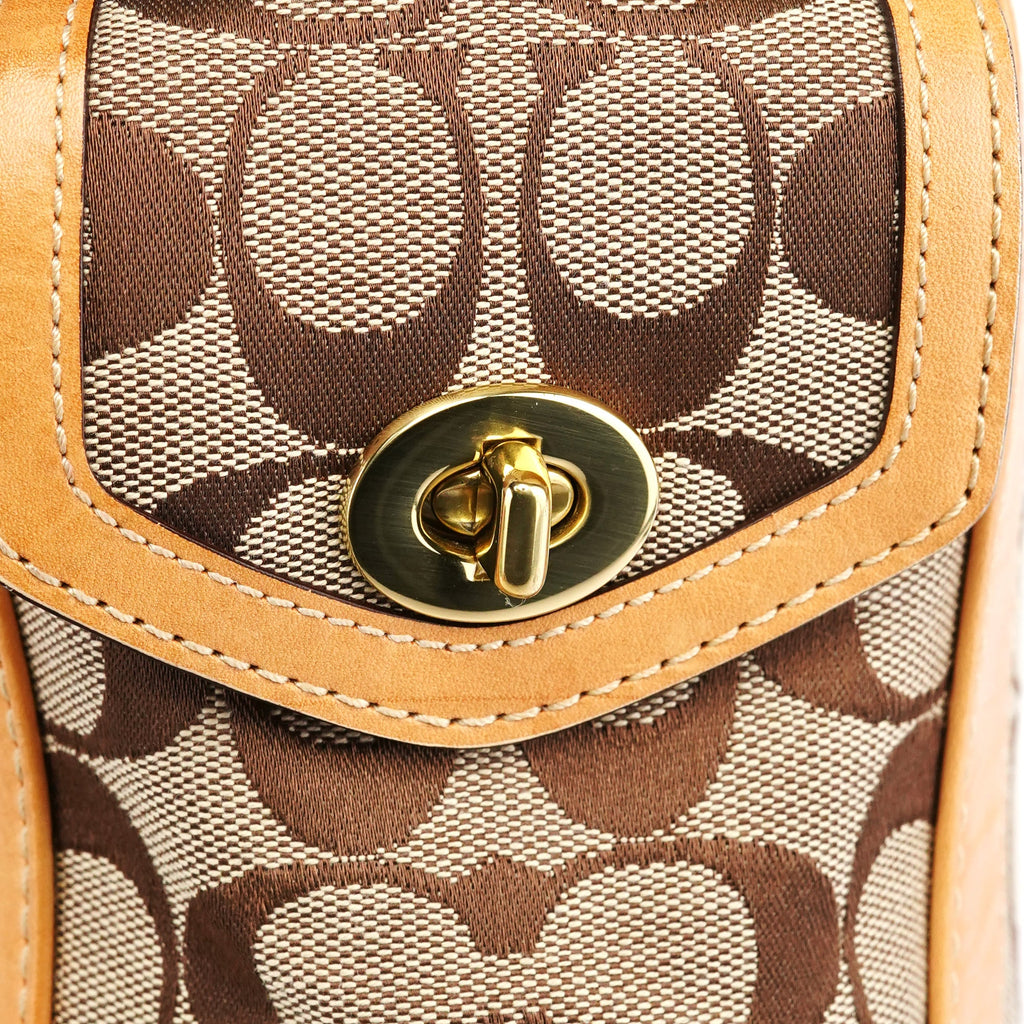 5624 Beige Tan Signature Soho Tote Bag