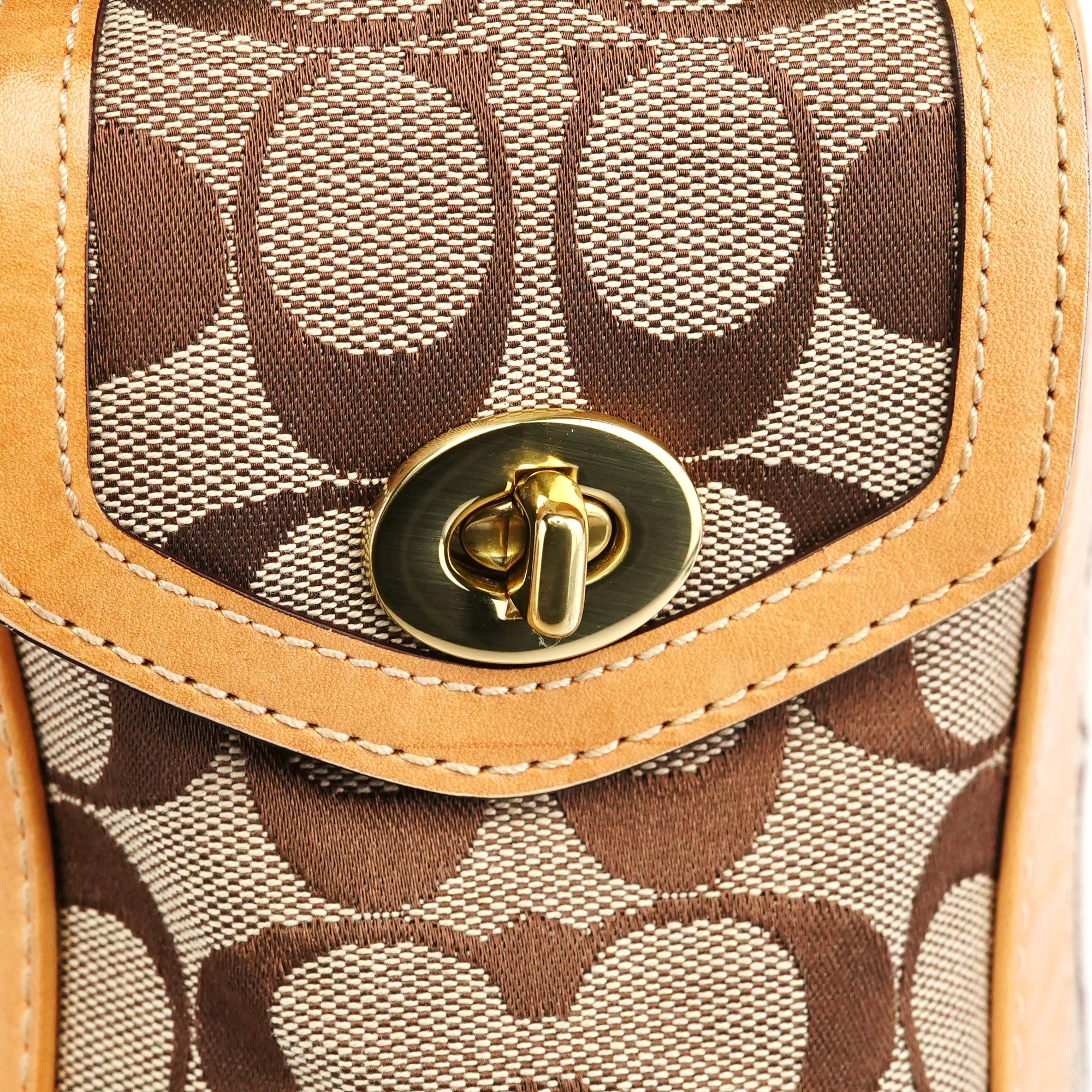 5624 Beige Tan Signature Soho Tote Bag