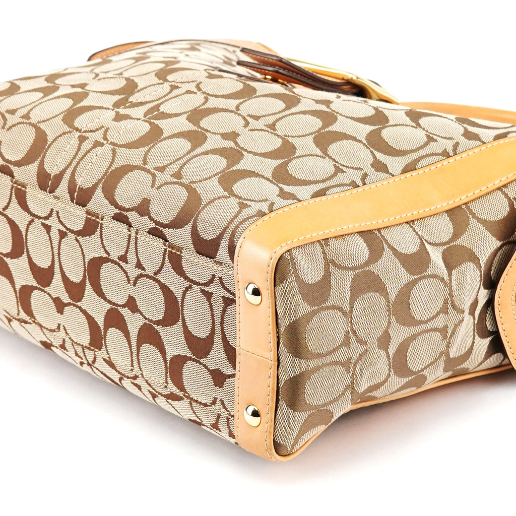 5624 Beige Tan Signature Soho Tote Bag