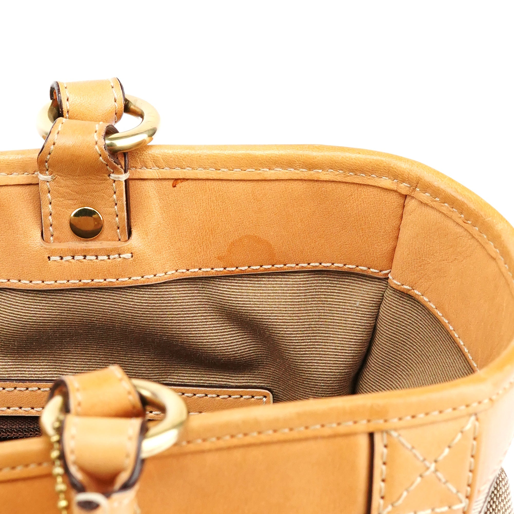 5624 Beige Tan Signature Soho Tote Bag