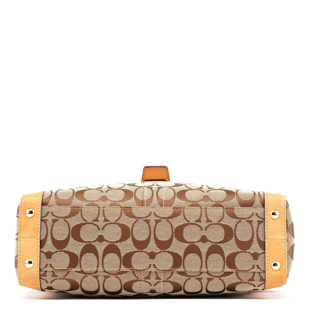 5624 Beige Tan Signature Soho Tote Bag