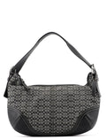 6026 Grey Signature C Hobo Shoulder Bag