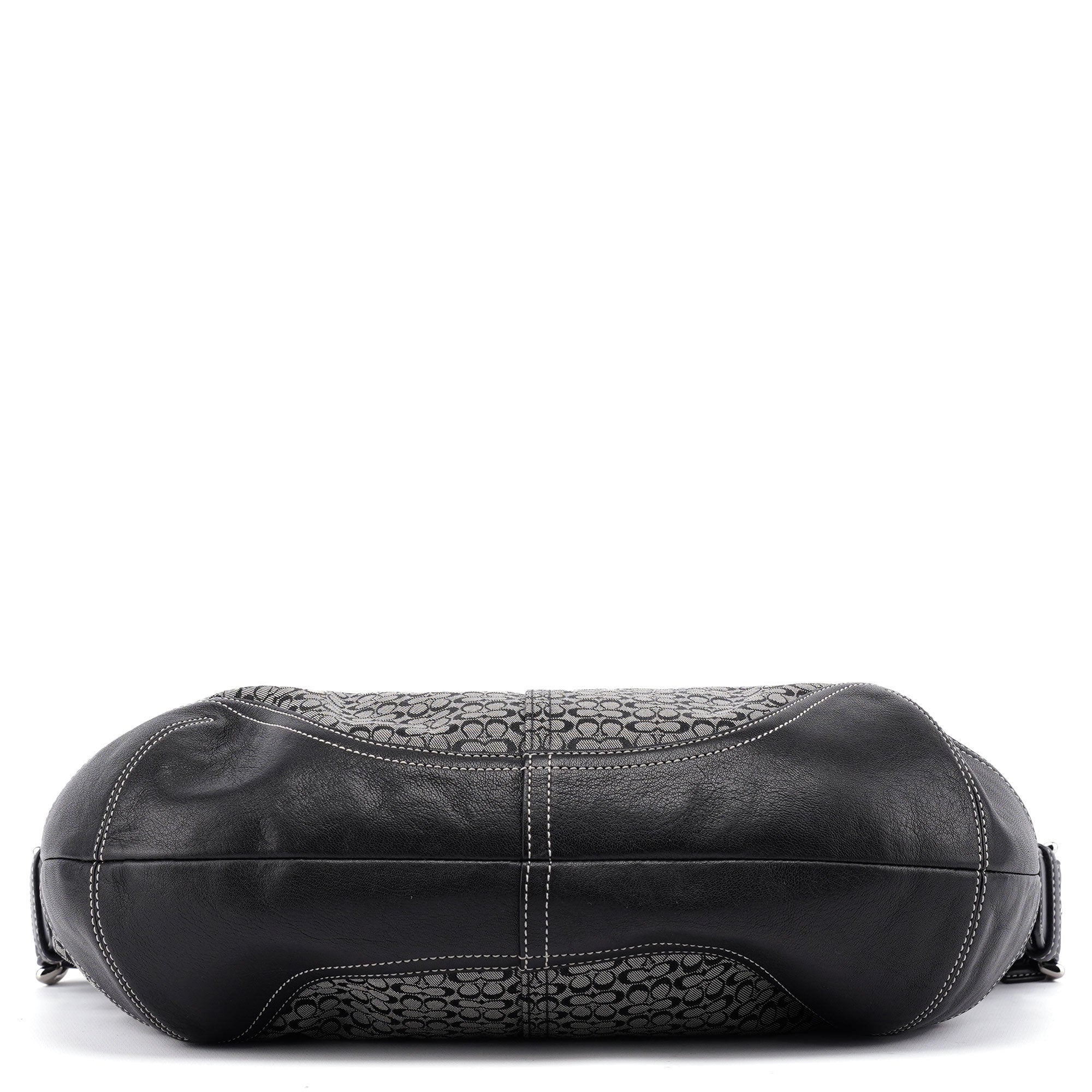 6026 Grey Signature C Hobo Shoulder Bag