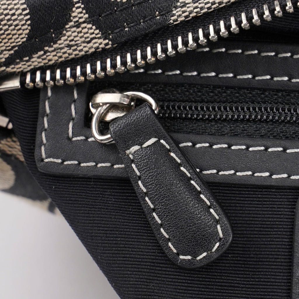 6044 Grey Signature C Demi Shoulder Bag