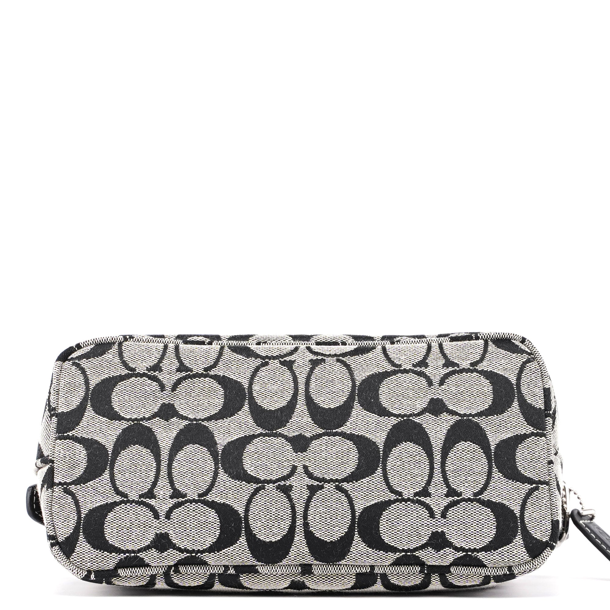 6044 Grey Signature C Demi Shoulder Bag