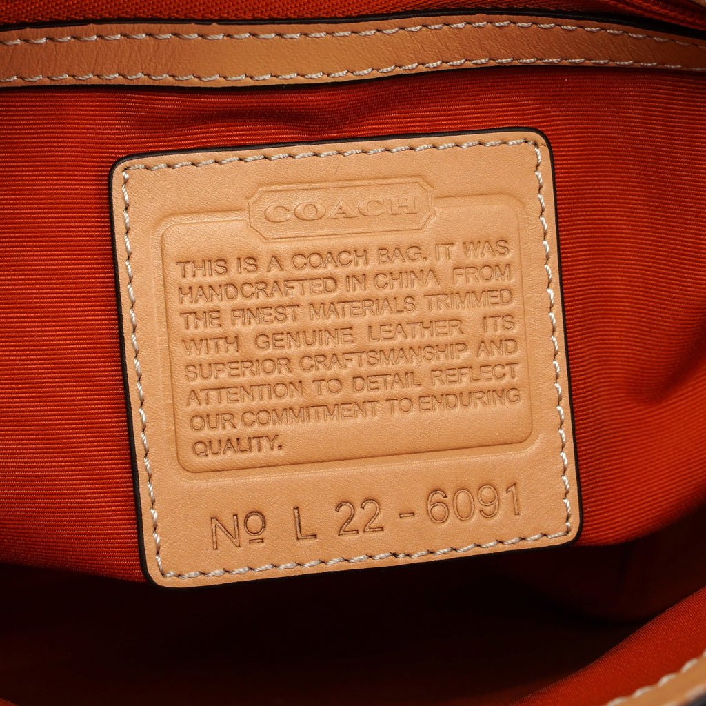6091 Beige Signature C Hobo Shoulder Bag