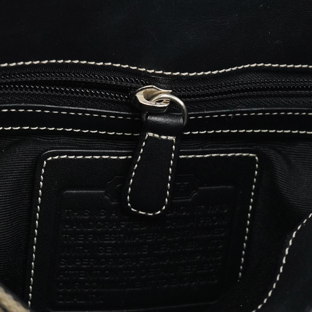 6091 Grey Canvas Soho Shoulder Bag