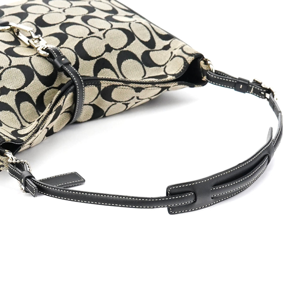 6091 Grey Canvas Soho Shoulder Bag