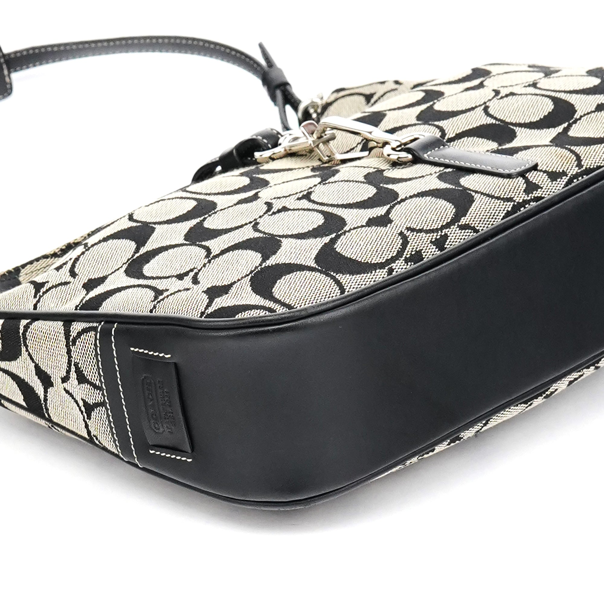 6091 Grey Canvas Soho Shoulder Bag