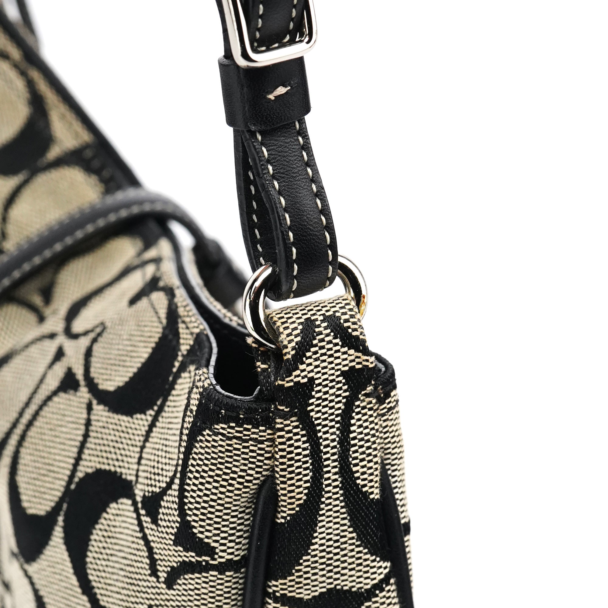 6091 Grey Canvas Soho Shoulder Bag