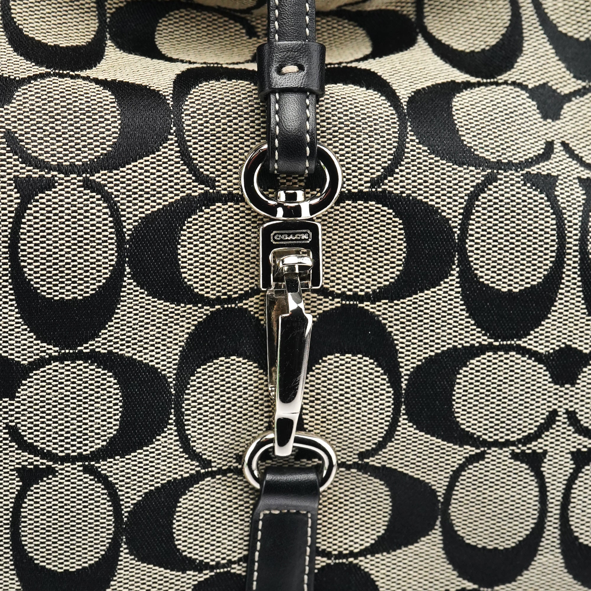 6091 Grey Canvas Soho Shoulder Bag