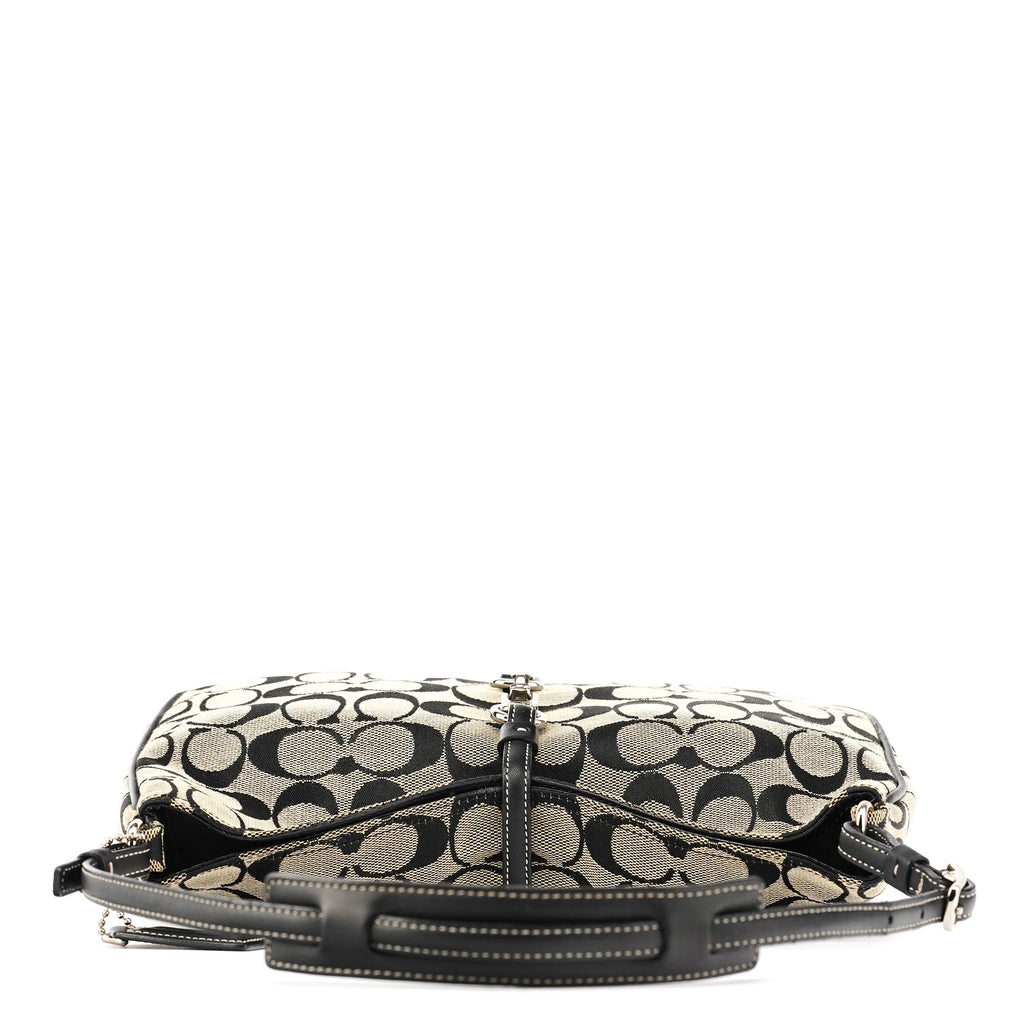 6091 Grey Canvas Soho Shoulder Bag