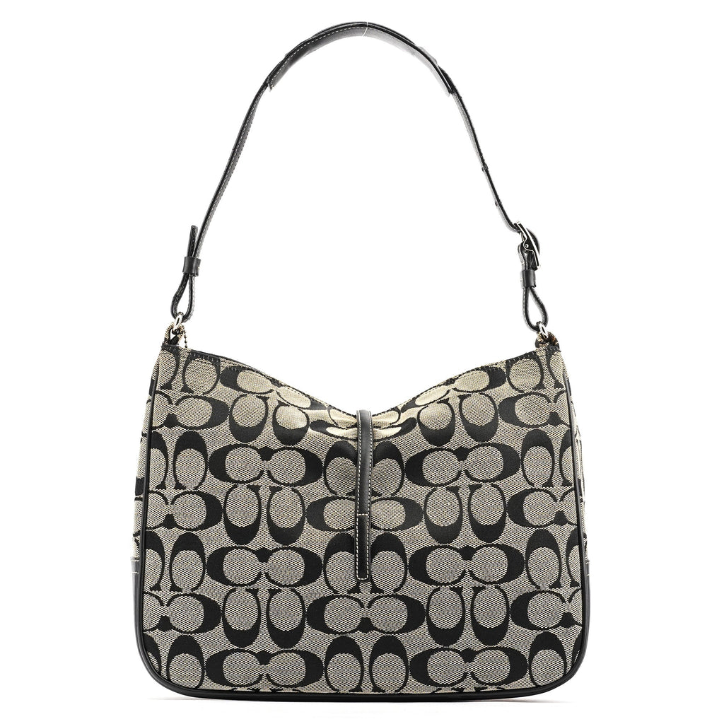 6091 Grey Canvas Soho Shoulder Bag