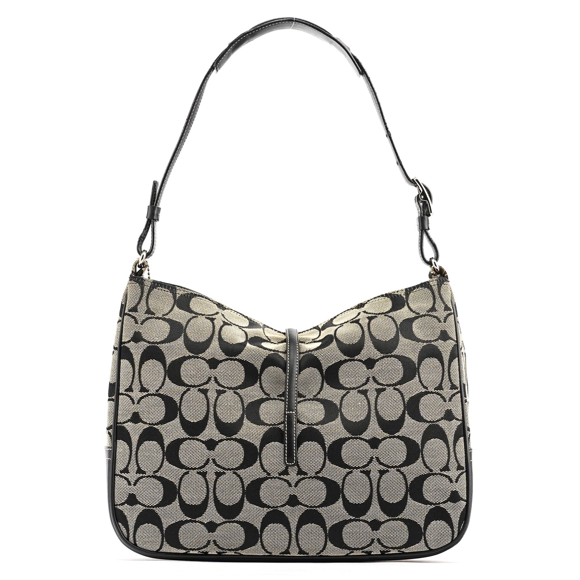 6091 Grey Canvas Soho Shoulder Bag