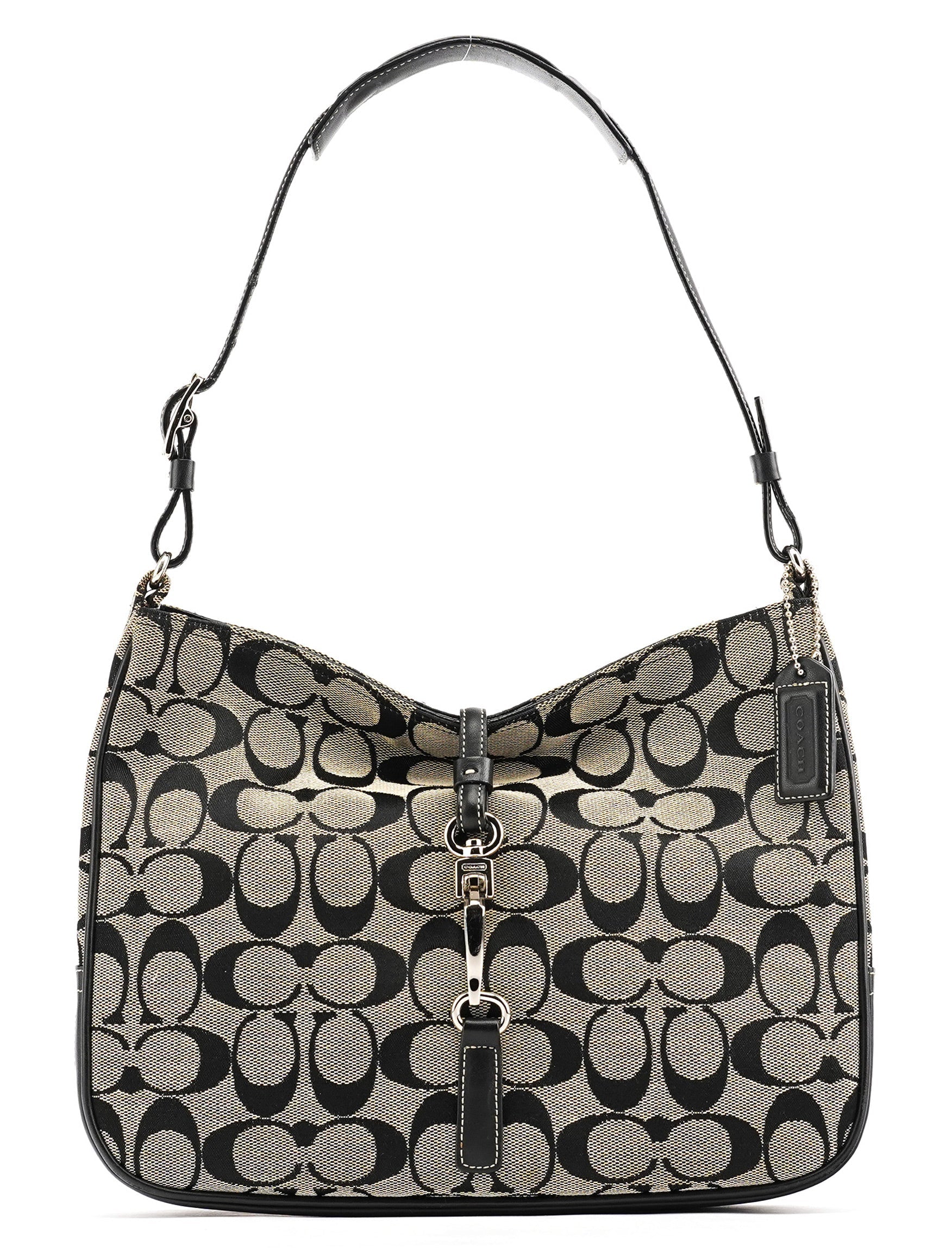 6091 Grey Canvas Soho Shoulder Bag