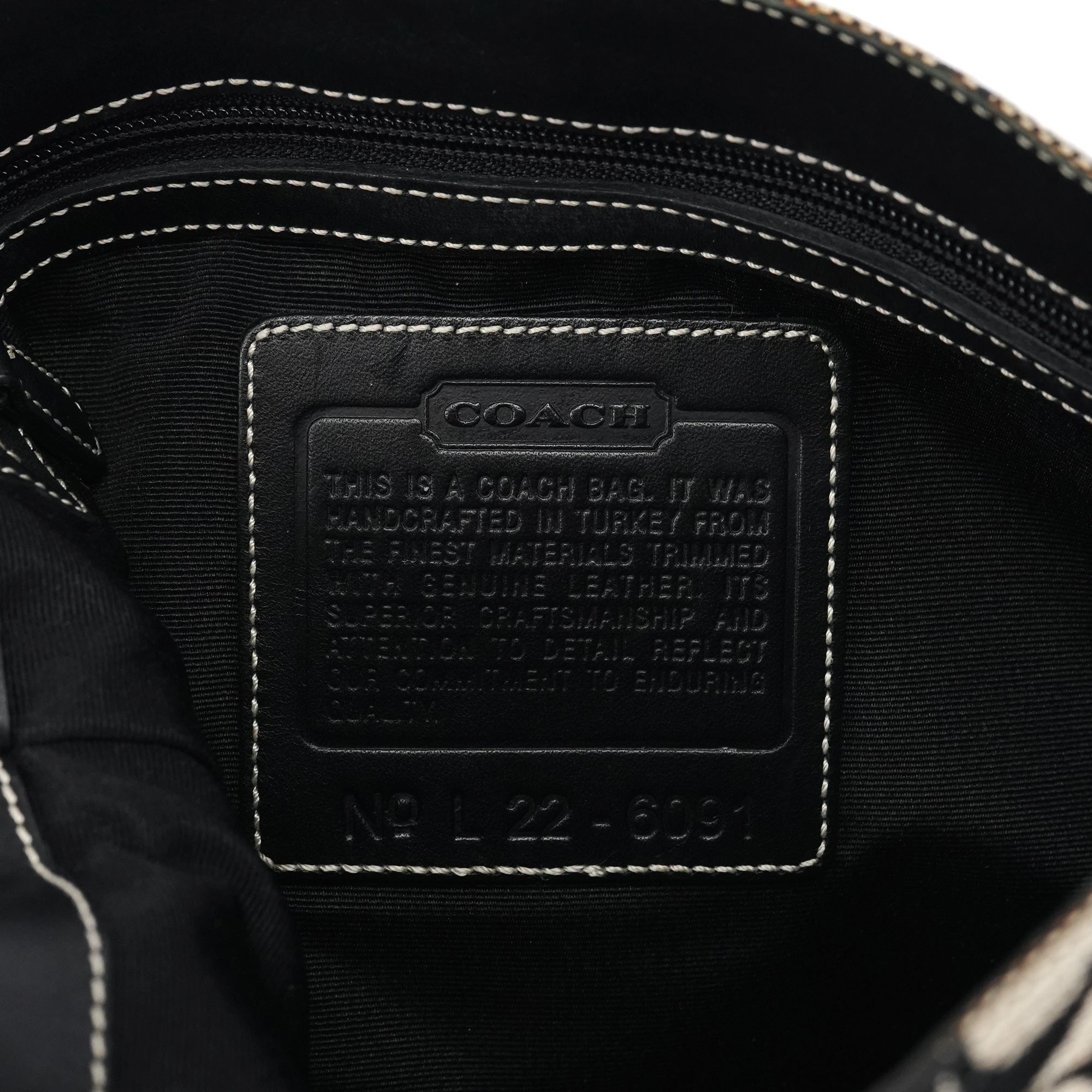 6091 Grey Canvas Soho Shoulder Bag