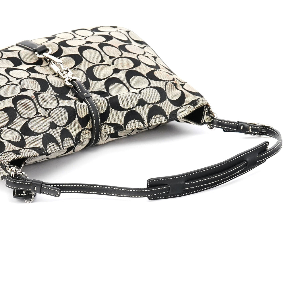6091 Grey Canvas Soho Shoulder Bag