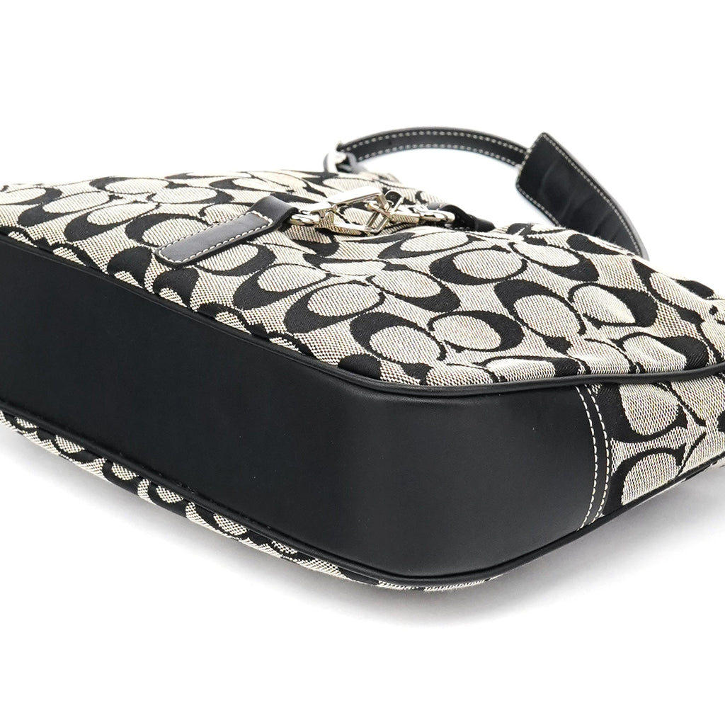 6091 Grey Canvas Soho Shoulder Bag