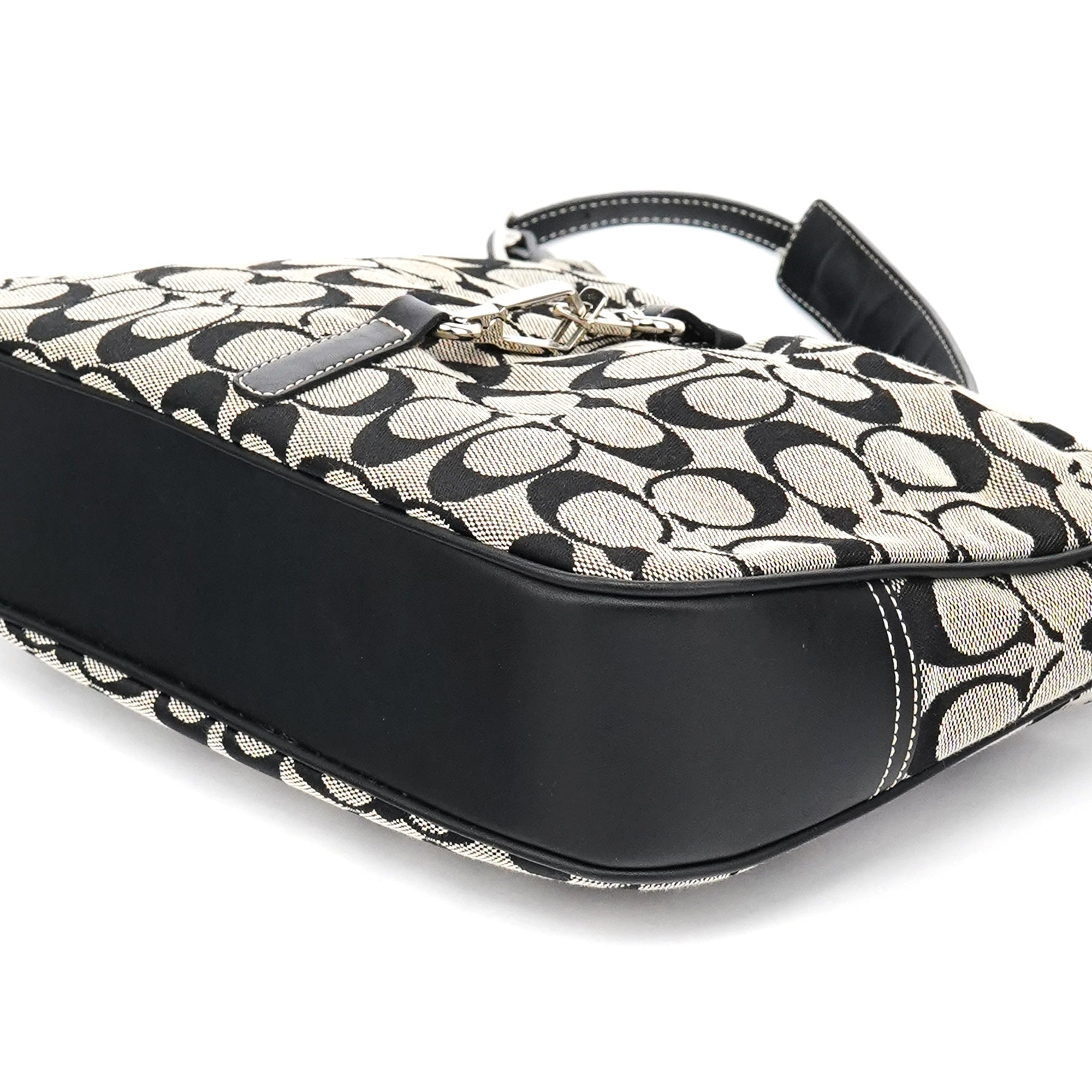 6091 Grey Canvas Soho Shoulder Bag