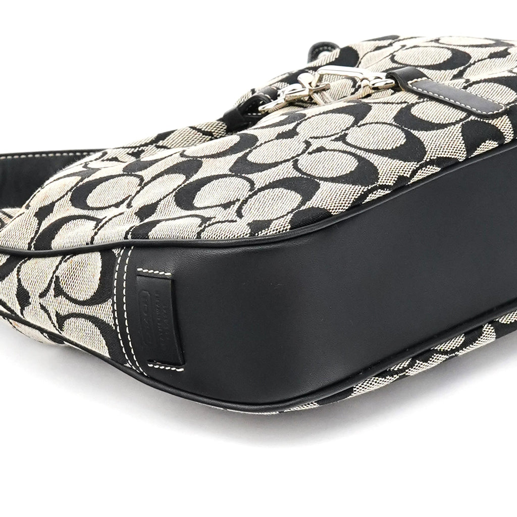6091 Grey Canvas Soho Shoulder Bag