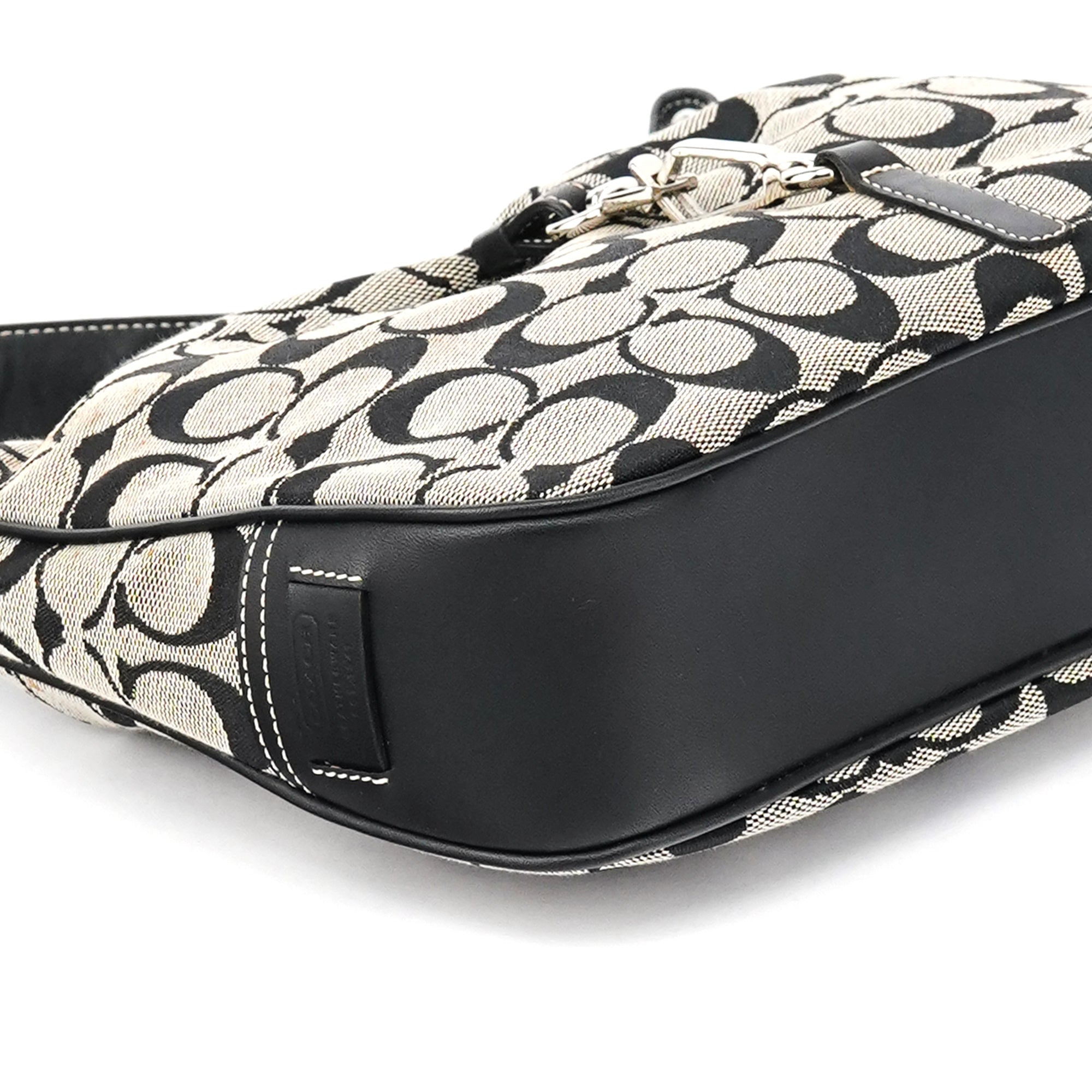 6091 Grey Canvas Soho Shoulder Bag