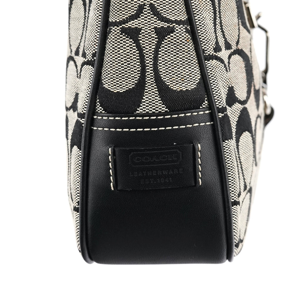 6091 Grey Canvas Soho Shoulder Bag