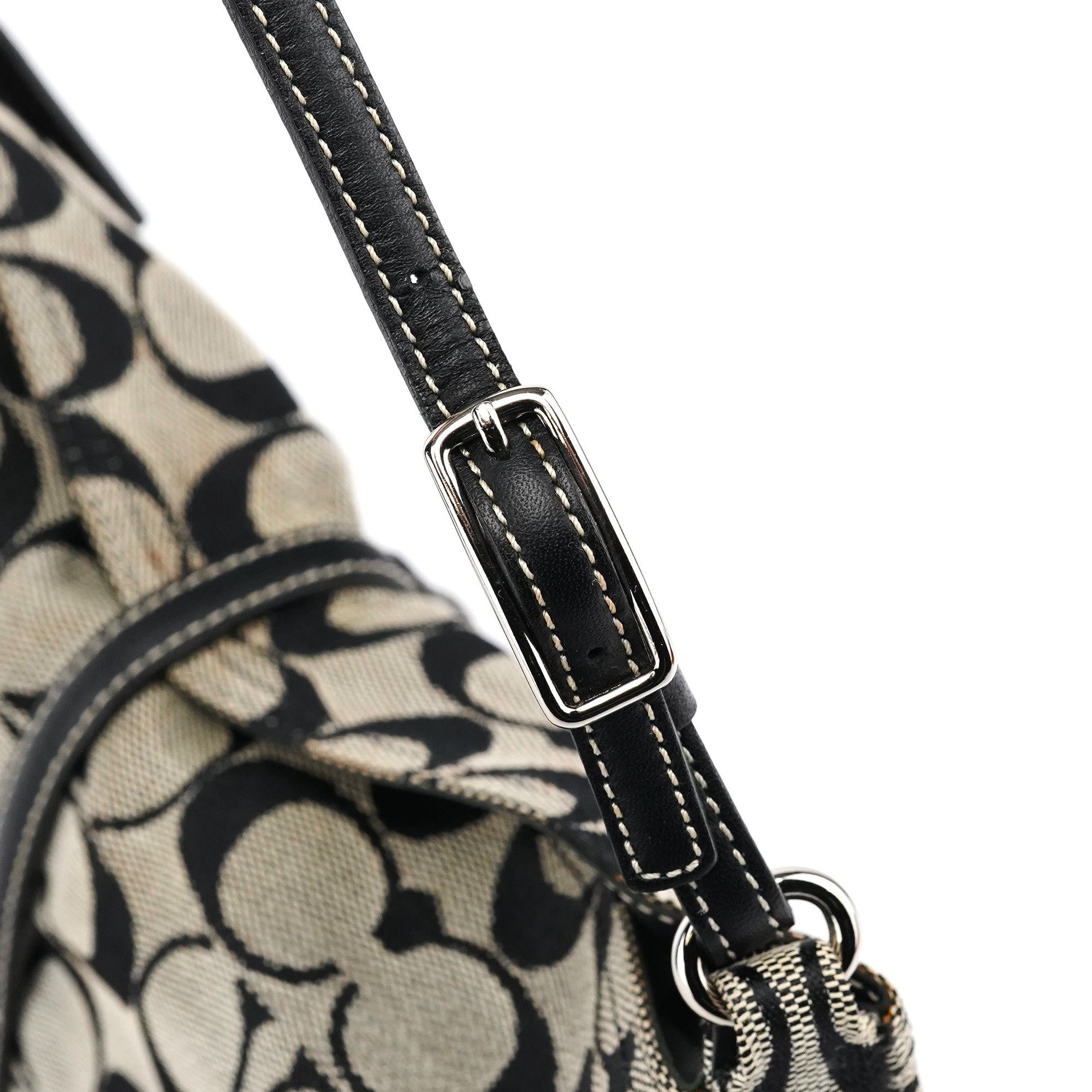 6091 Grey Canvas Soho Shoulder Bag