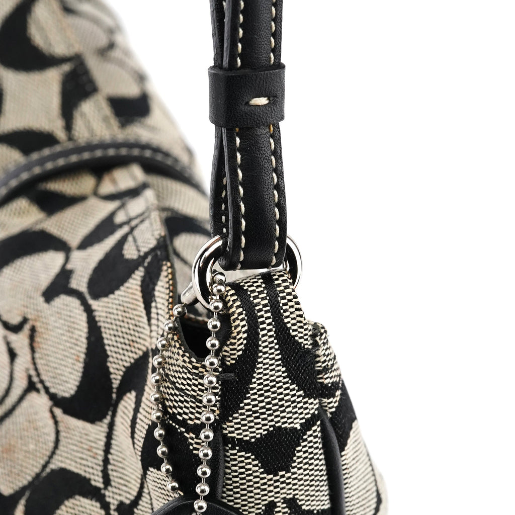 6091 Grey Canvas Soho Shoulder Bag