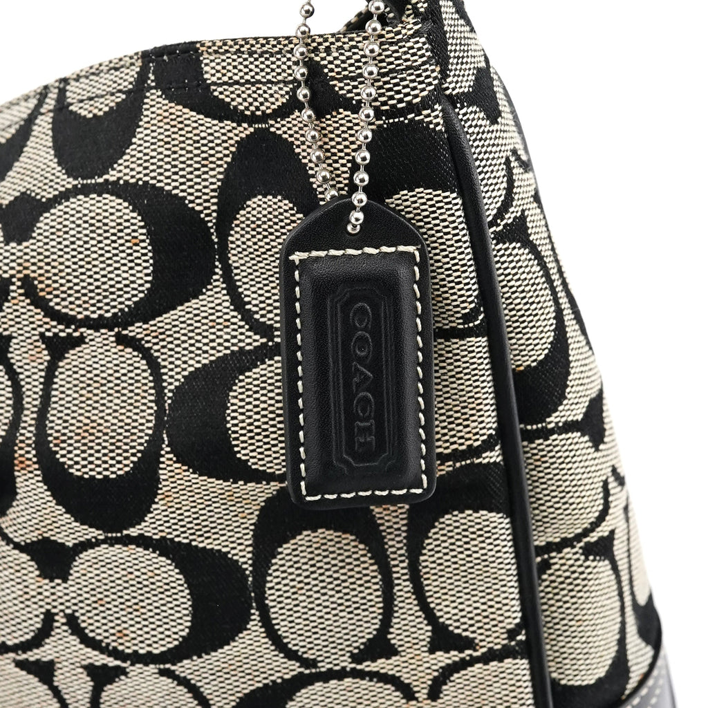 6091 Grey Canvas Soho Shoulder Bag