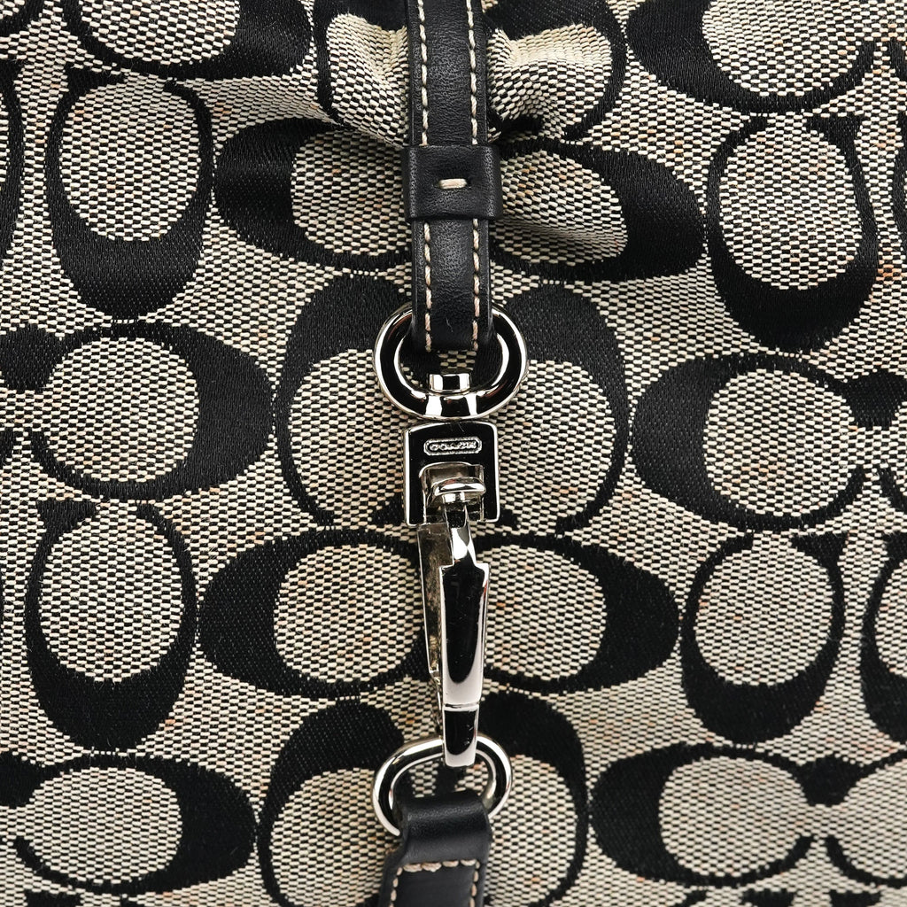 6091 Grey Canvas Soho Shoulder Bag