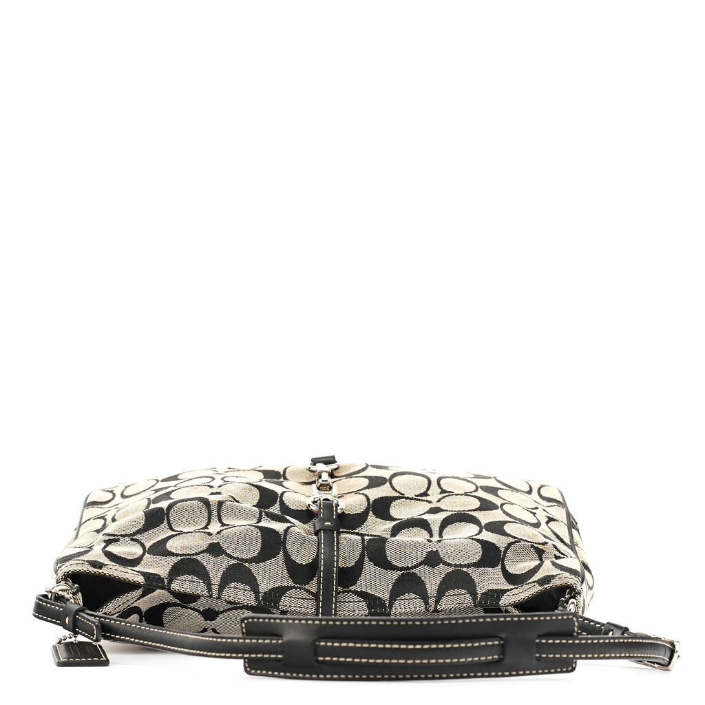 6091 Grey Canvas Soho Shoulder Bag