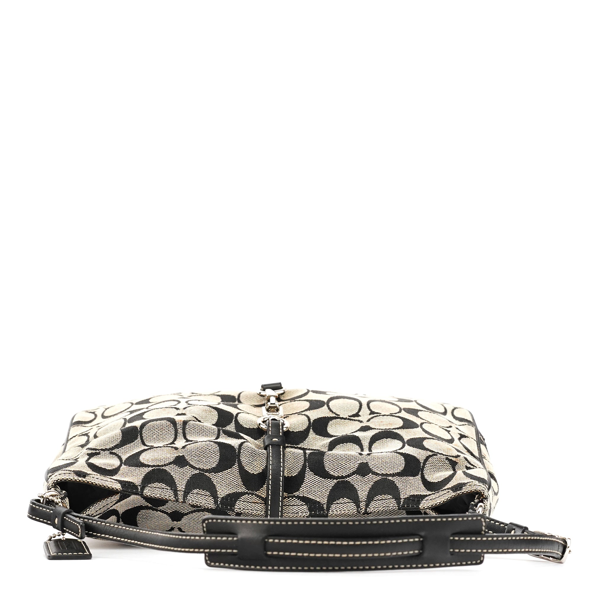 6091 Grey Canvas Soho Shoulder Bag