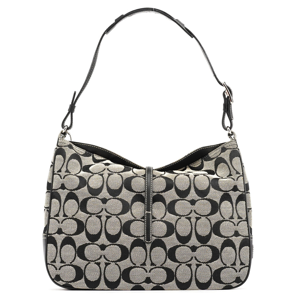 6091 Grey Canvas Soho Shoulder Bag