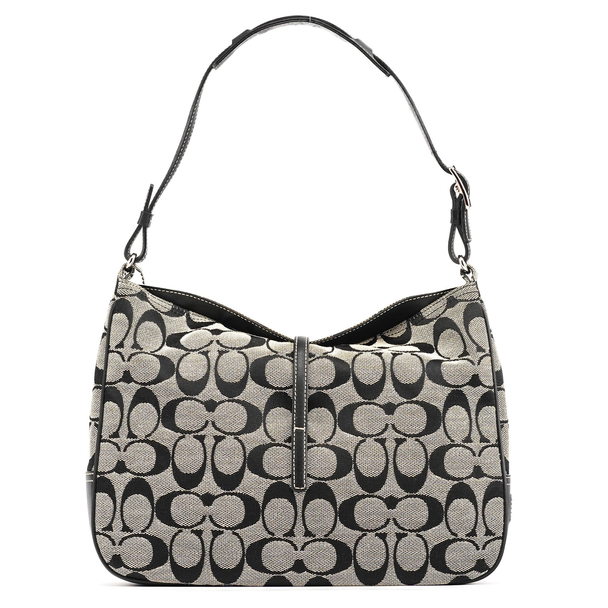 6091 Grey Canvas Soho Shoulder Bag