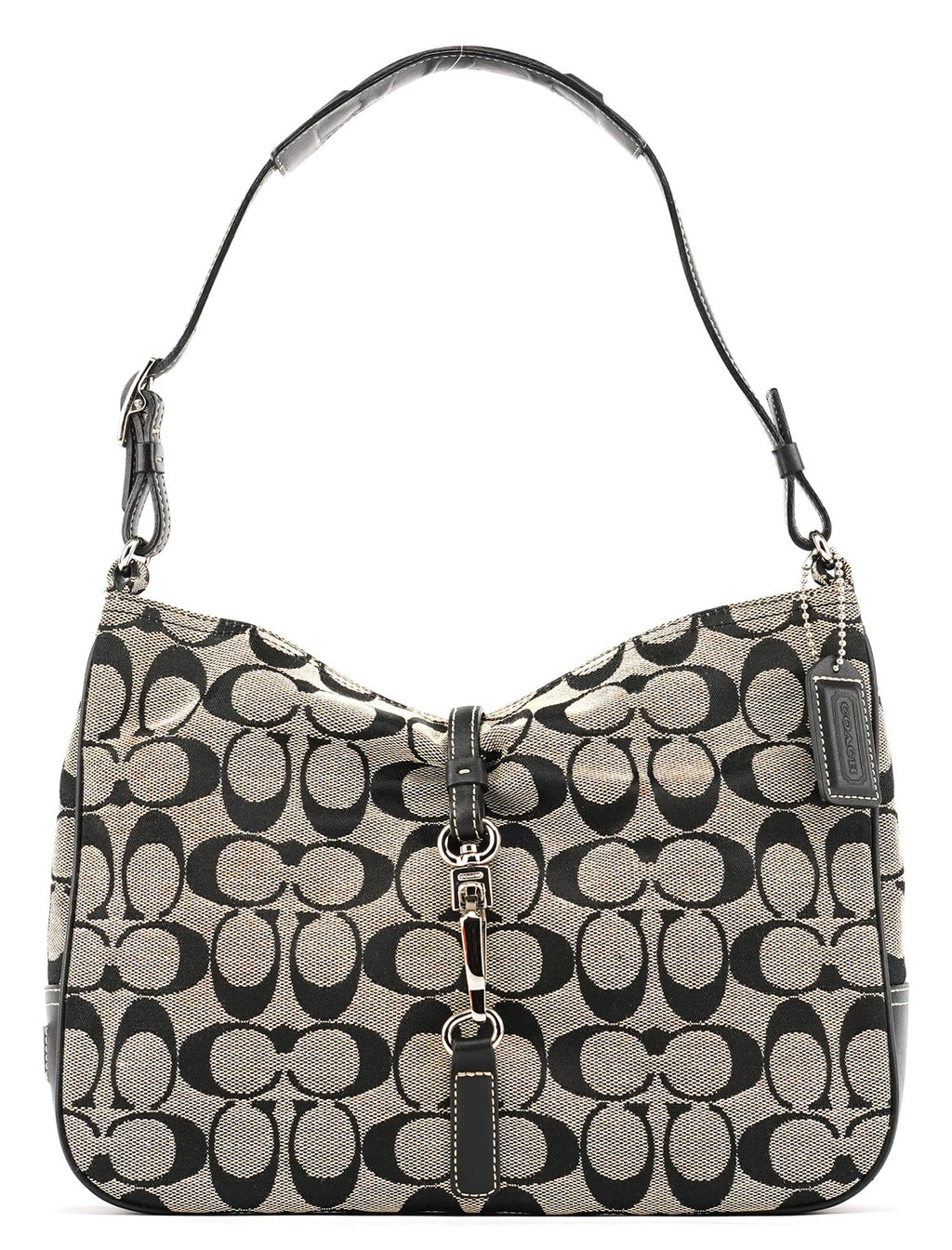 6091 Grey Canvas Soho Shoulder Bag