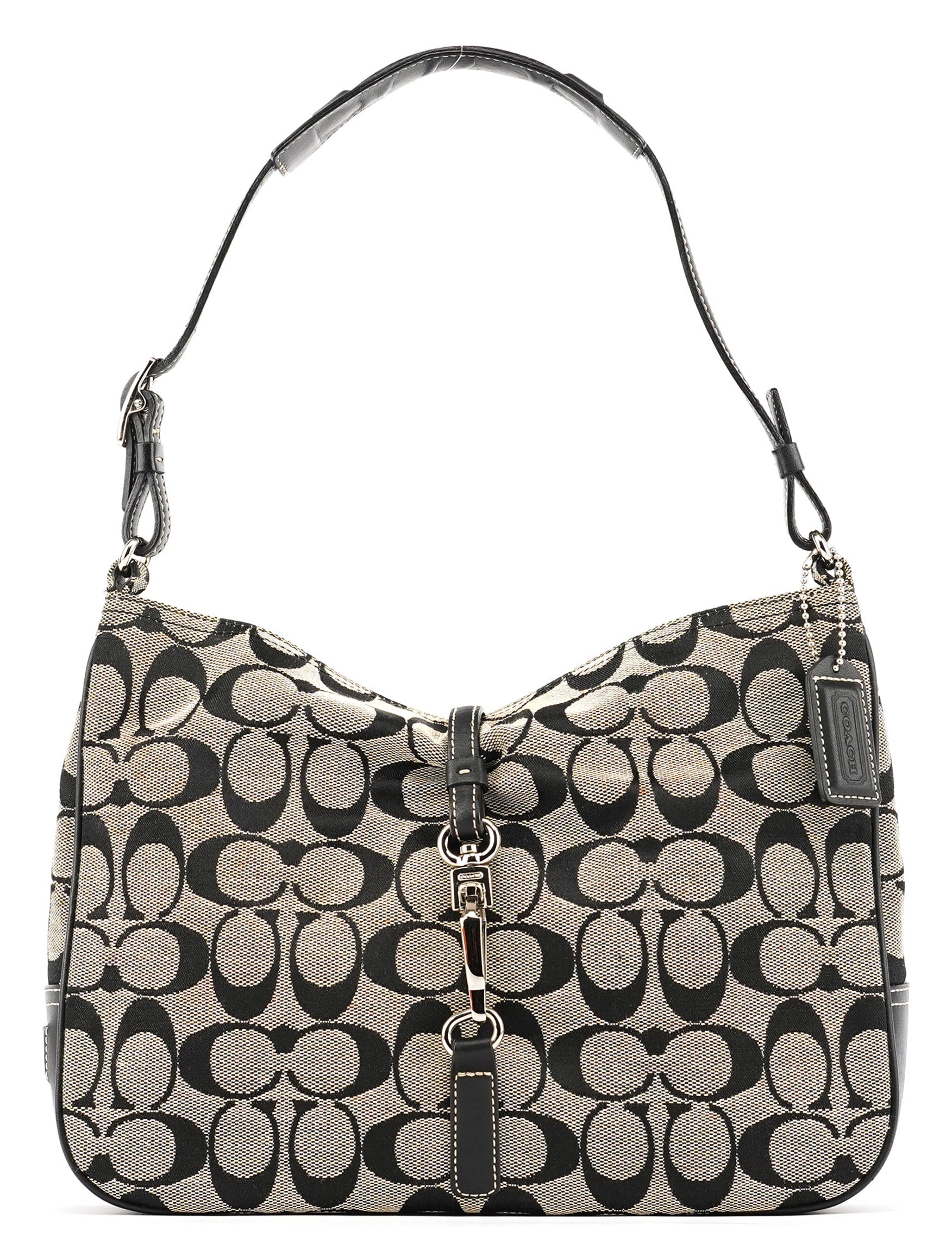 6091 Grey Canvas Soho Shoulder Bag