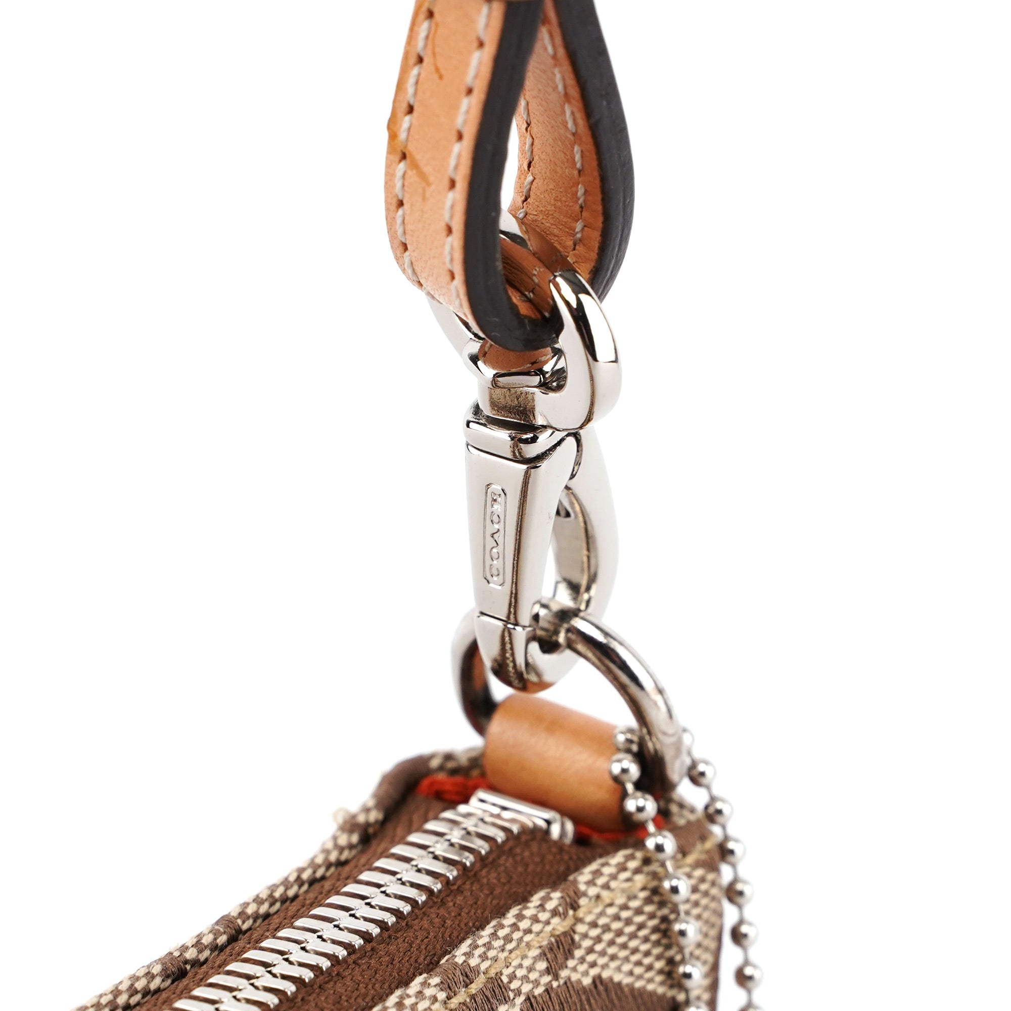 6094 Beige Signature C Demi Shoulder Bag