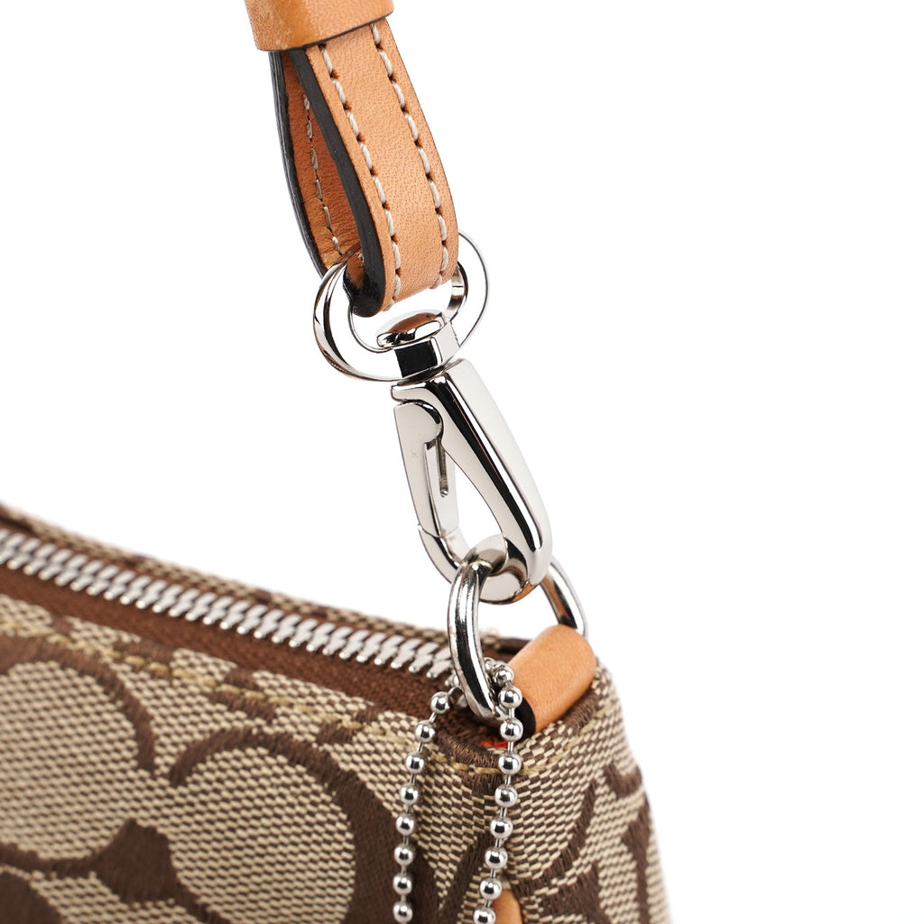 6094 Beige Signature C Demi Shoulder Bag