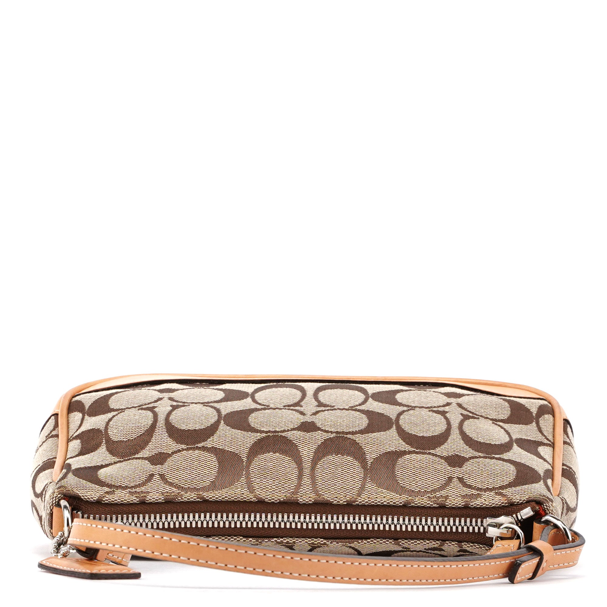 6094 Beige Signature C Demi Shoulder Bag