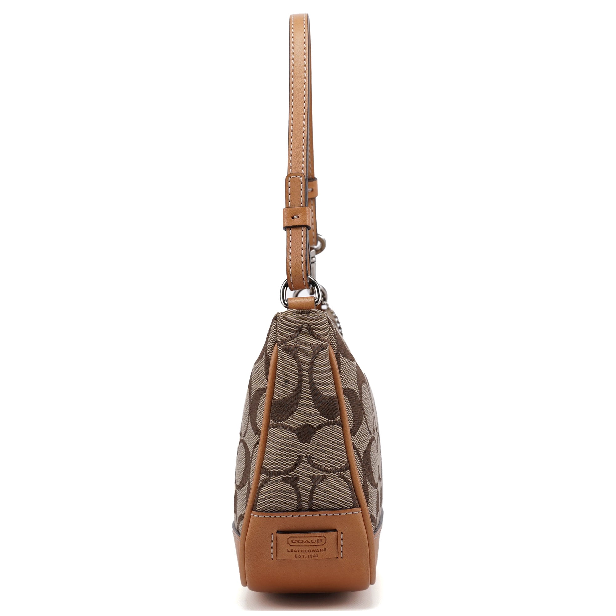 6094 Beige Signature C Demi Shoulder Bag