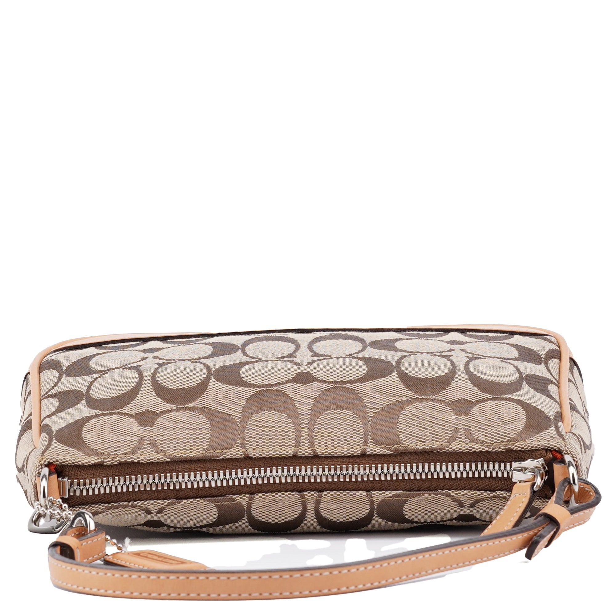 6094 Beige Signature C Demi Shoulder Bag